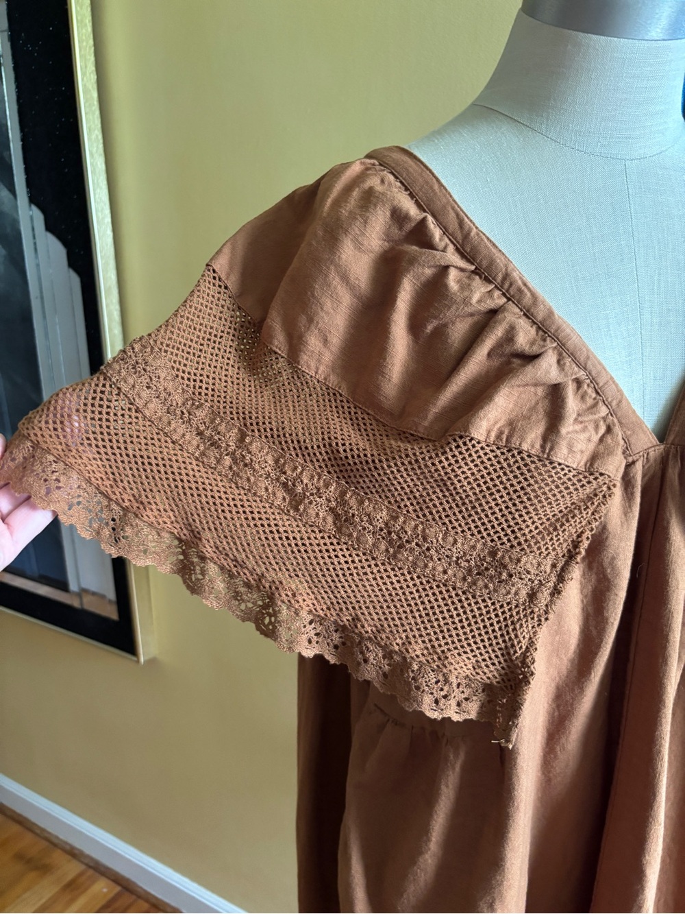 old navy cotton and lace dress - Picture 3 of 5